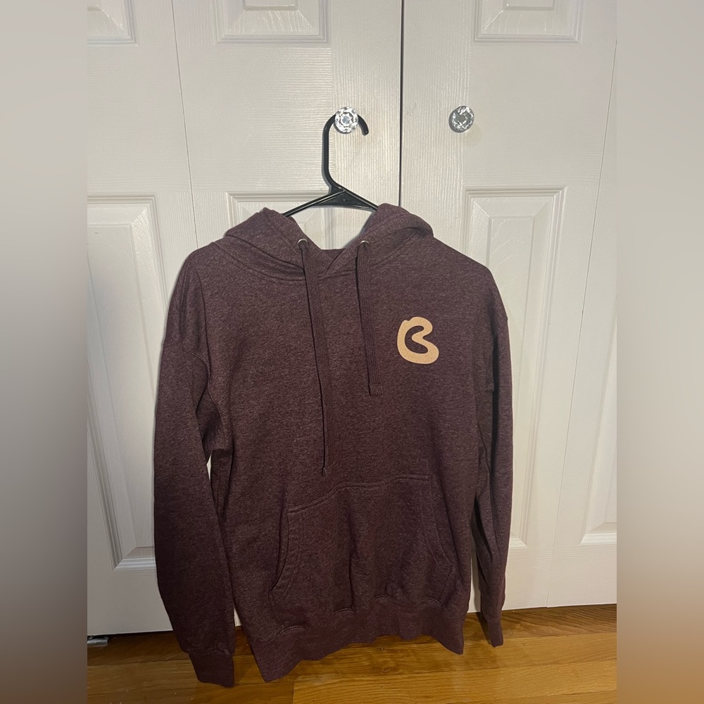 Maroon hoodie sweatshirt